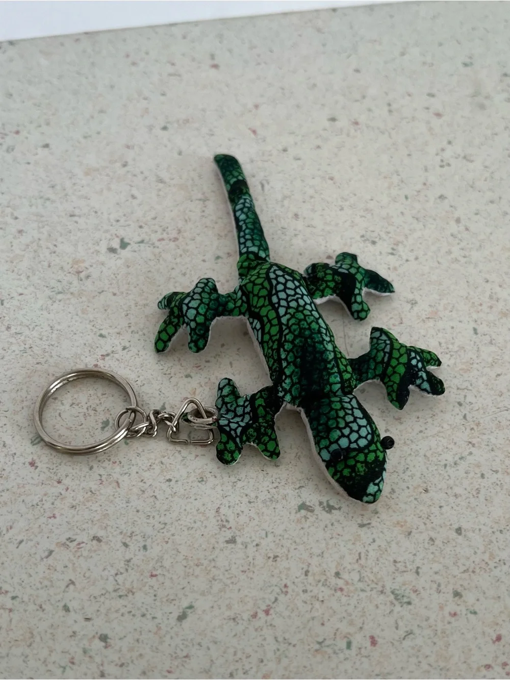 Vintage Green Lizard Keychain
